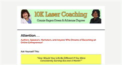 Desktop Screenshot of 10klasercoaching.com