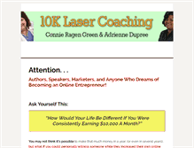 Tablet Screenshot of 10klasercoaching.com